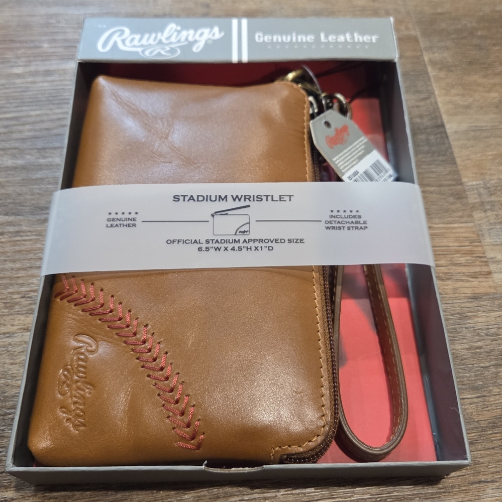 Rawlings Tan Genuine Leather Wristlet